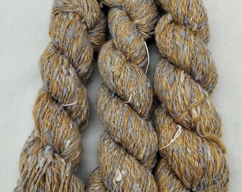 Handspun and hand-dyed Red Eri Silk blend - 50g