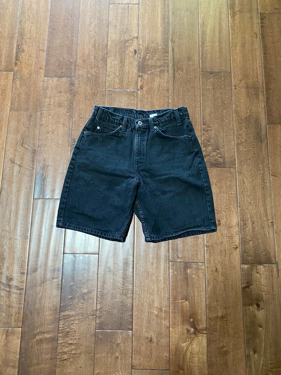 Vintage Men's 32" Black Denim Levi's 550 Orange Ta