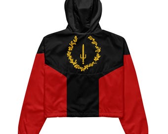 Black American Heritage Flag Jacket (Cropped)