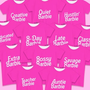 Barbie Script Logo Unisex Pink T-Shirt – Mattel Creations