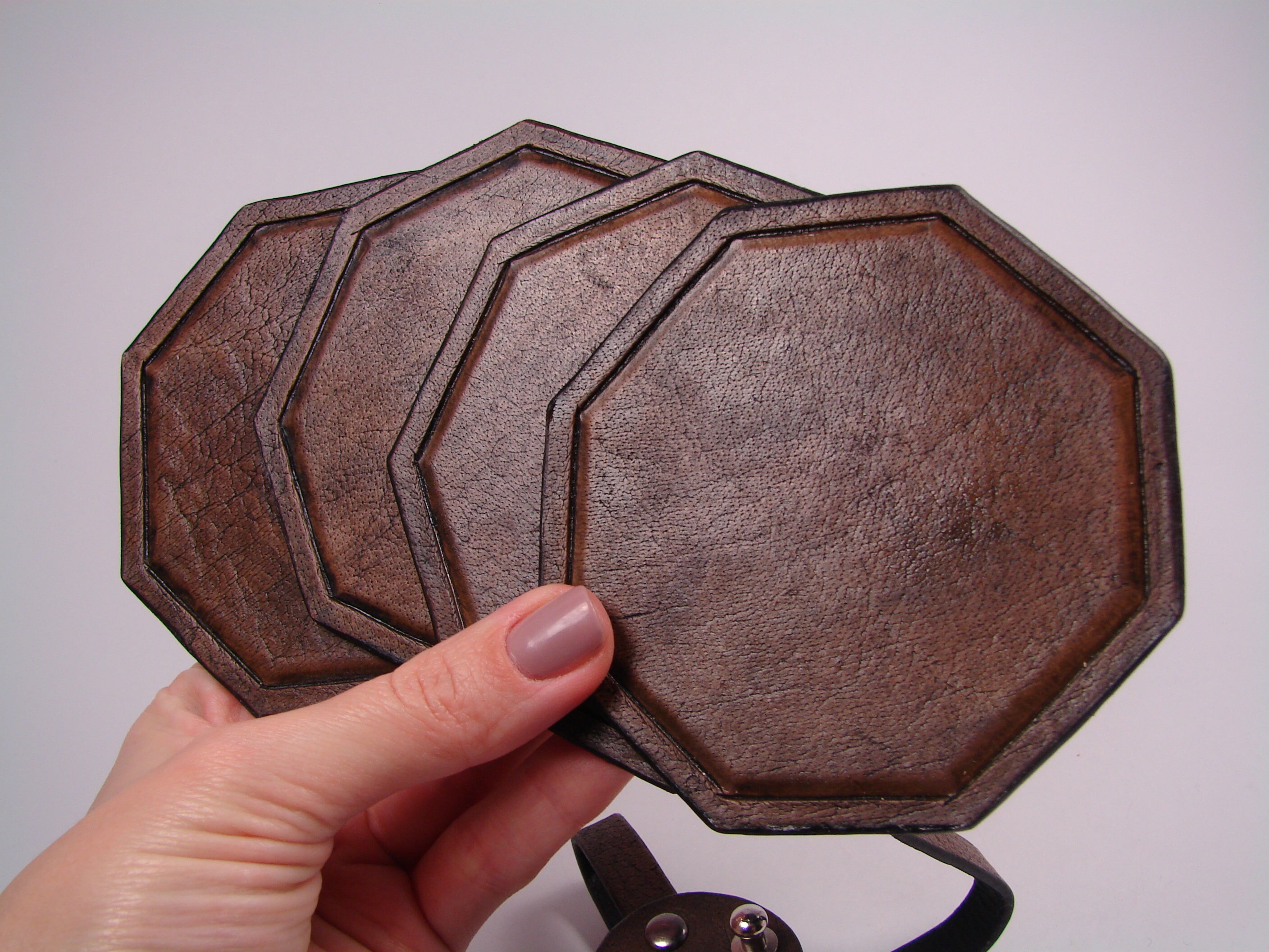 Leather coasters set of custom hand tooled leather coasters Etsy
