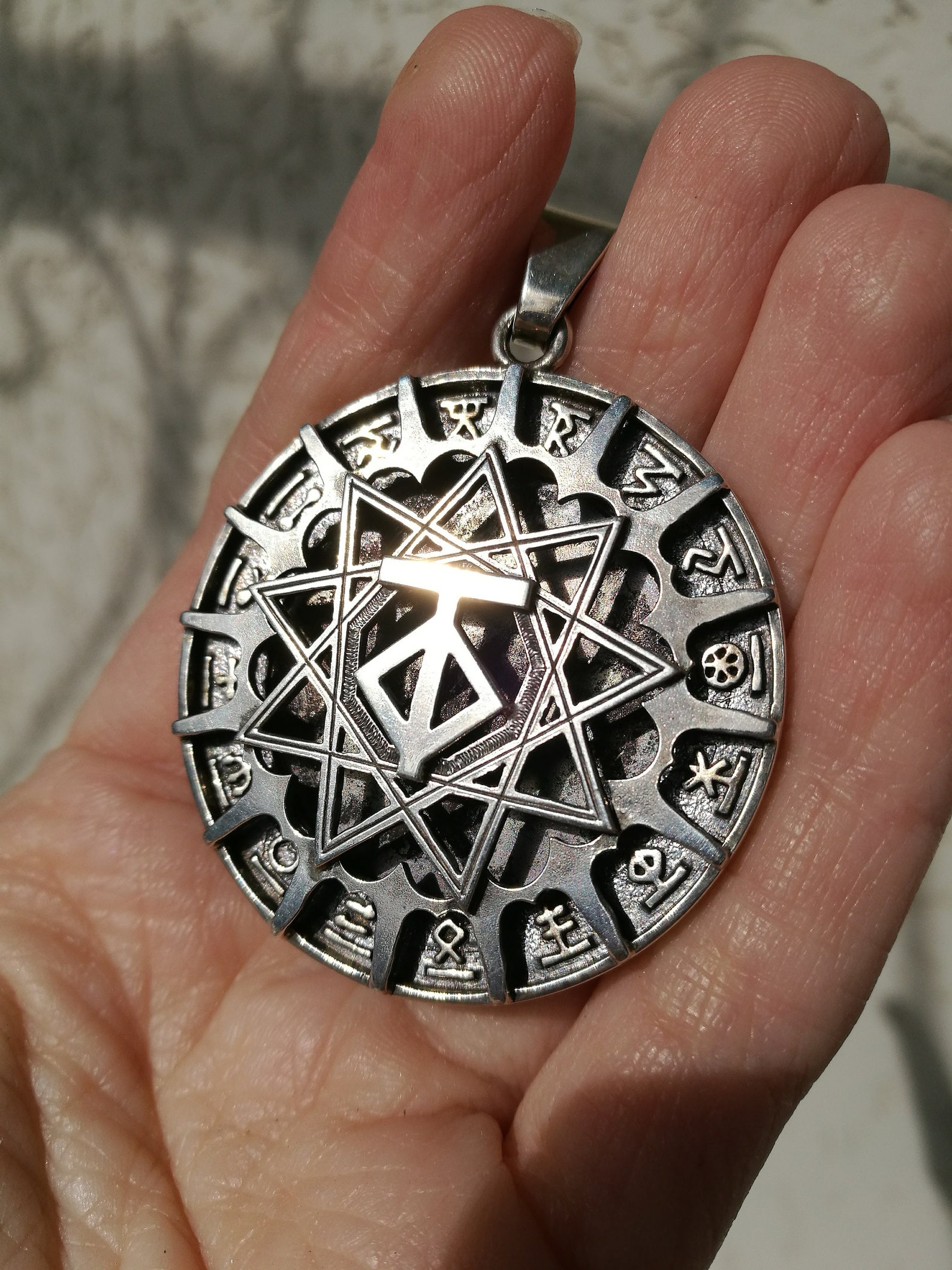 Rune pagan amulet pagan jewelry svarog circle ancient slavic Etsy