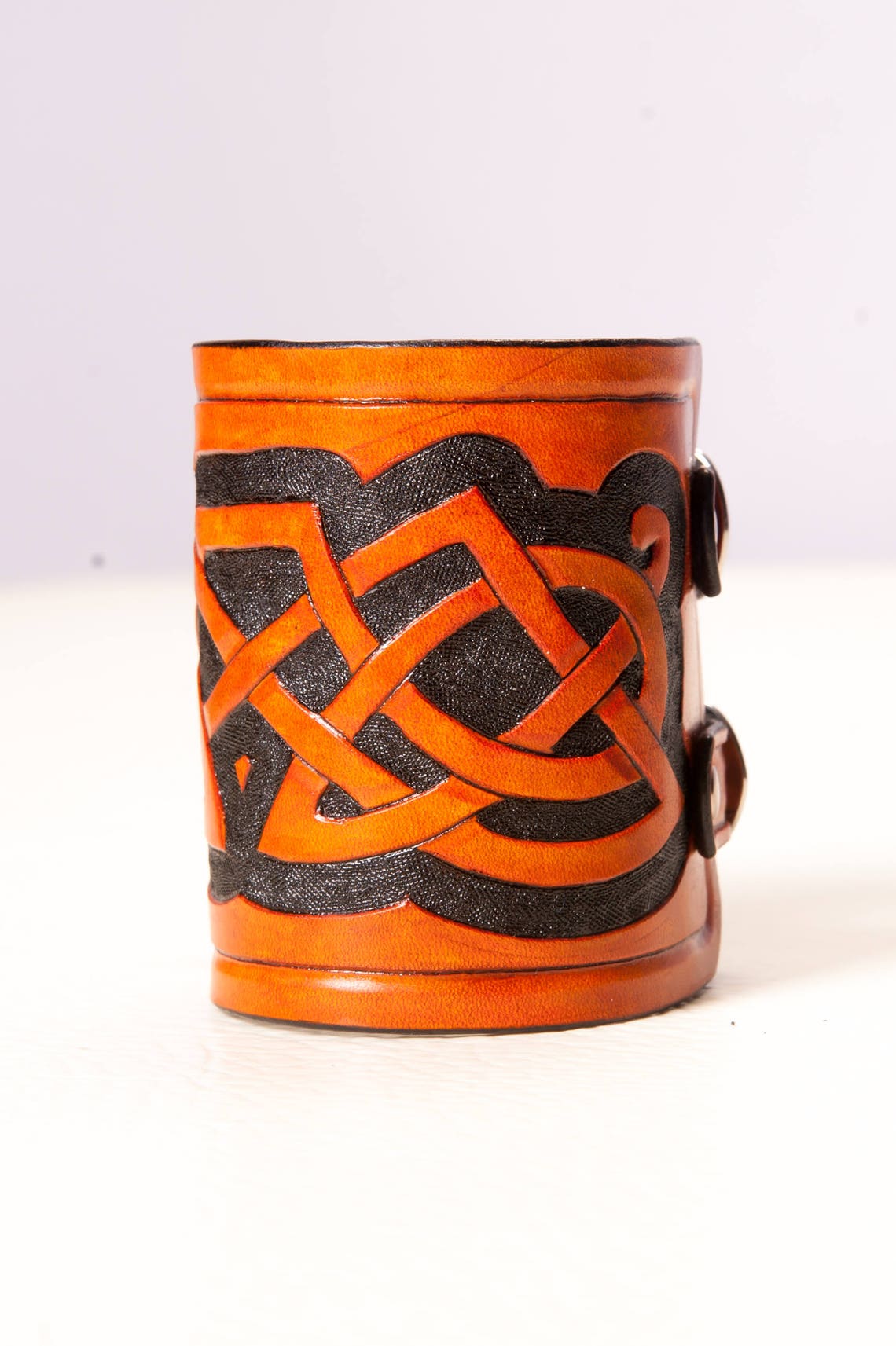 Custom celtic knot leather cuff celtic bracelets leather Etsy