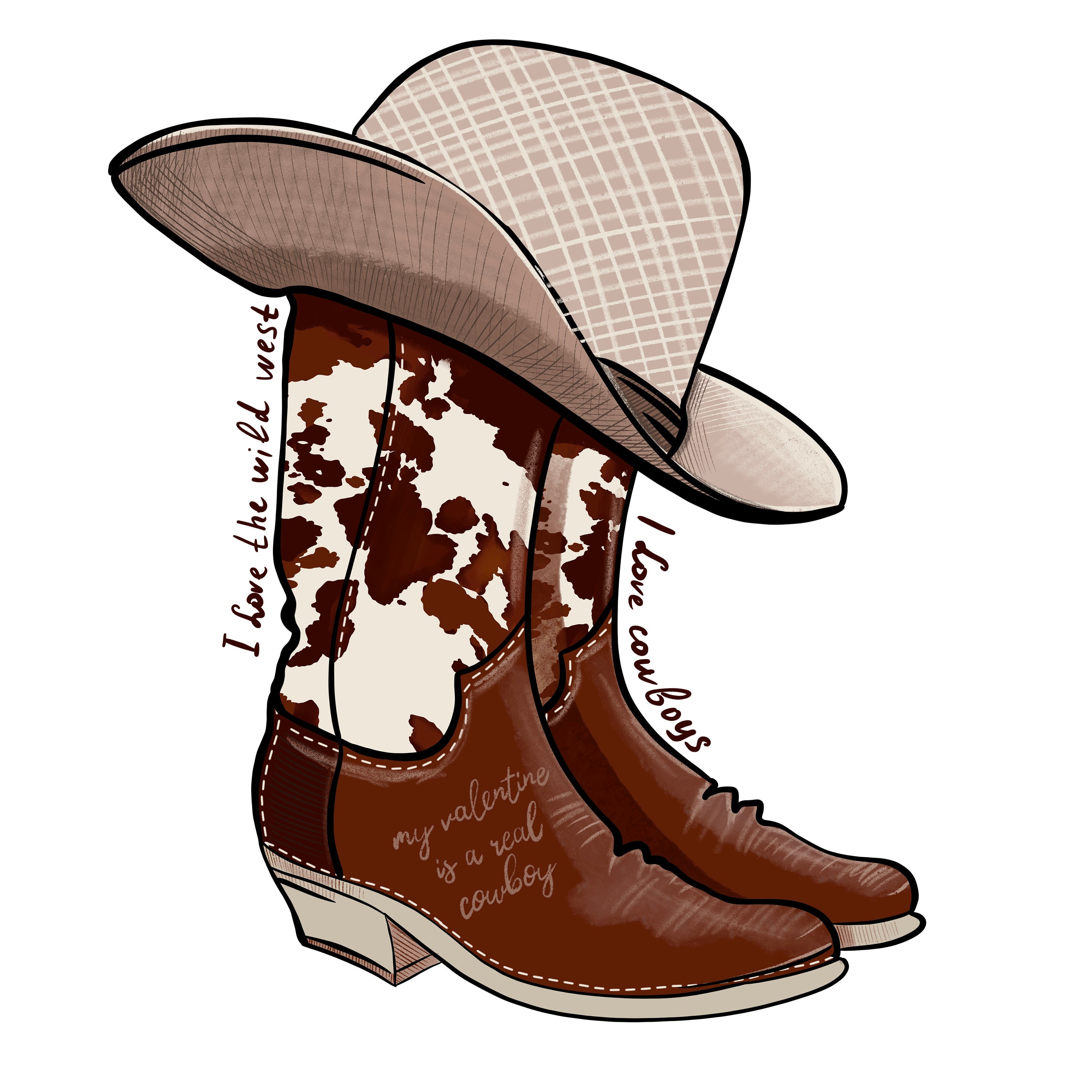 Bmp Pattern Digital Download COWBOY Hat Boots Cut Files for - Etsy