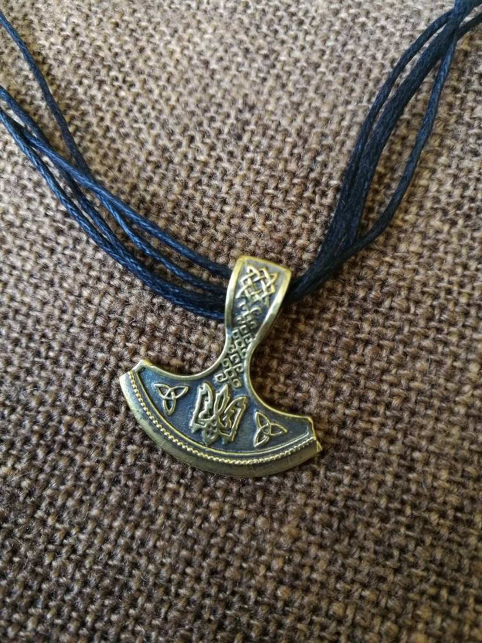 Tryzub Ukraine Symbol Trident Necklace Ukraine jewelry Etsy