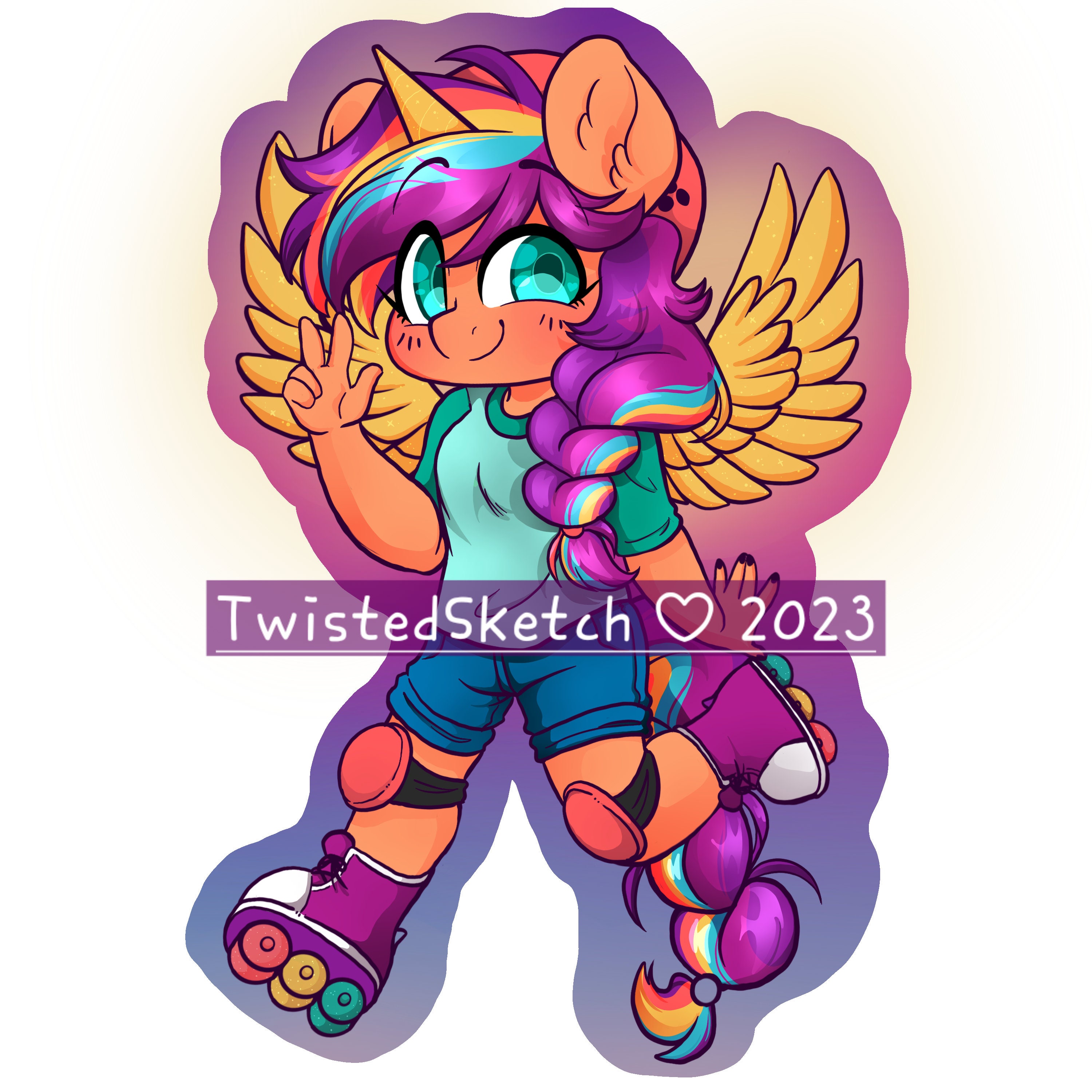 Chibi Sticker Riding Skate Chibi Sticker - Etsy
