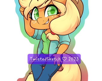 Rustic Chibi Sticker