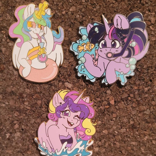 Summer Fun Princess Pins