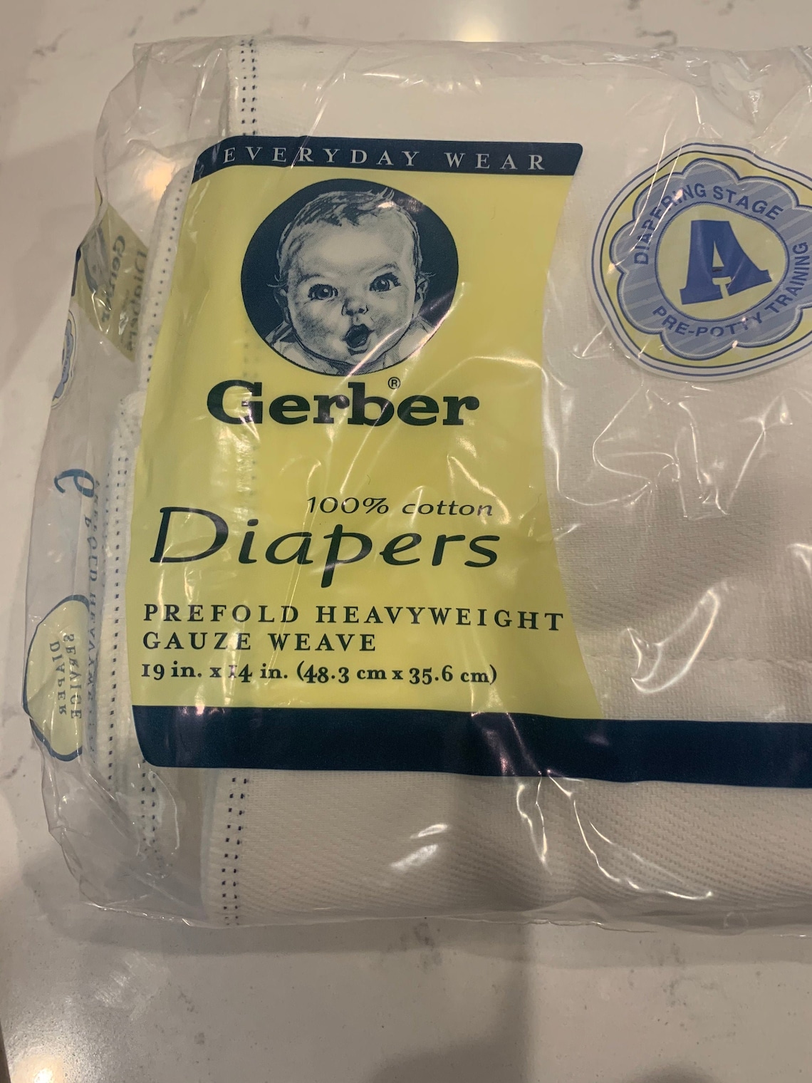 Gerber Heavyweight Cloth Diapers Package of 6 Cotton Etsy