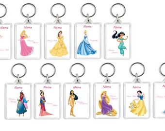 Disney Princess Belle Double Sided Keychain NEW Toys Keyring Movie Kids