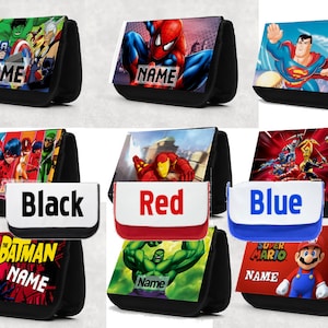 Trousse personnalisée (personnalisée) Avengers/Super-héros - Cadeau pour écoliers