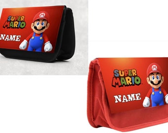 Genuine Super Mario Circles Large PVC Zip Pencil Case Pouch Stationery Character Genuine Super Mario Circles Large PVC Zip Pencil Case Pouch Stationery Character
