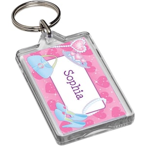Personalised Princess Treatment Keyring Kids Custom - Bag Tags Gift School Child