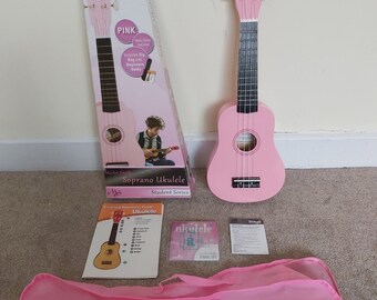 Martin Smith UK-212-PNK-A Soprano Ukulele - Pink - 53cm