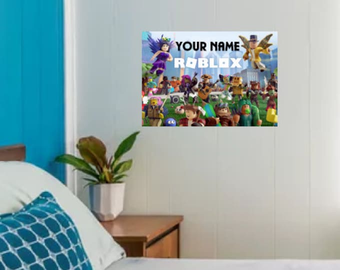 Roblox wall decal Etsy UK