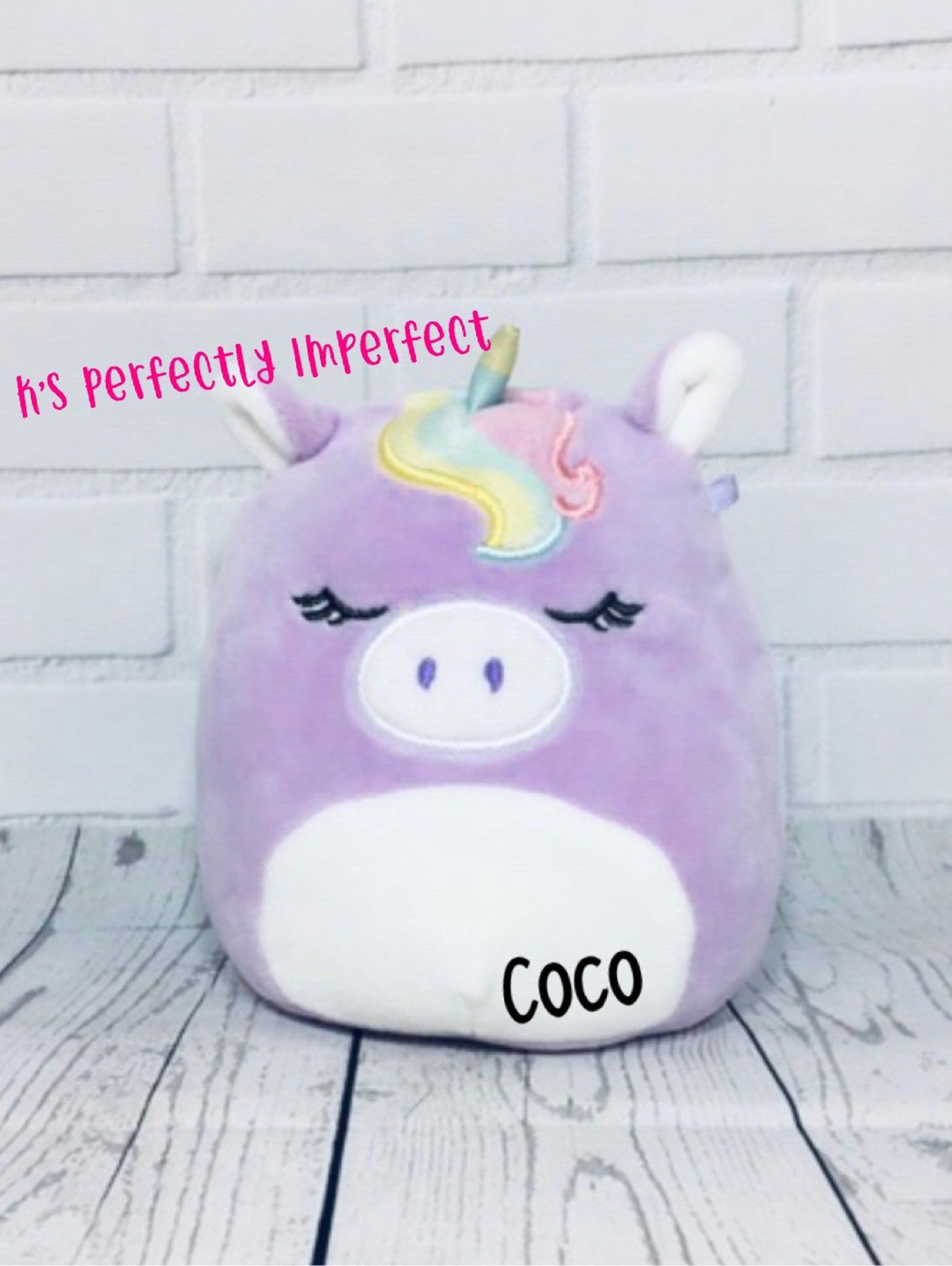 Unicorn Plush Personalized Stuffed Animal Squishmallow | Etsy