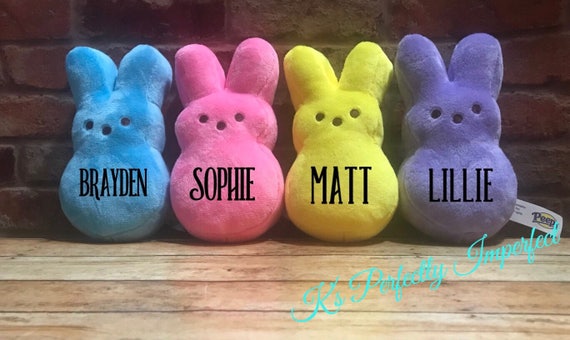 peeps bunny plush