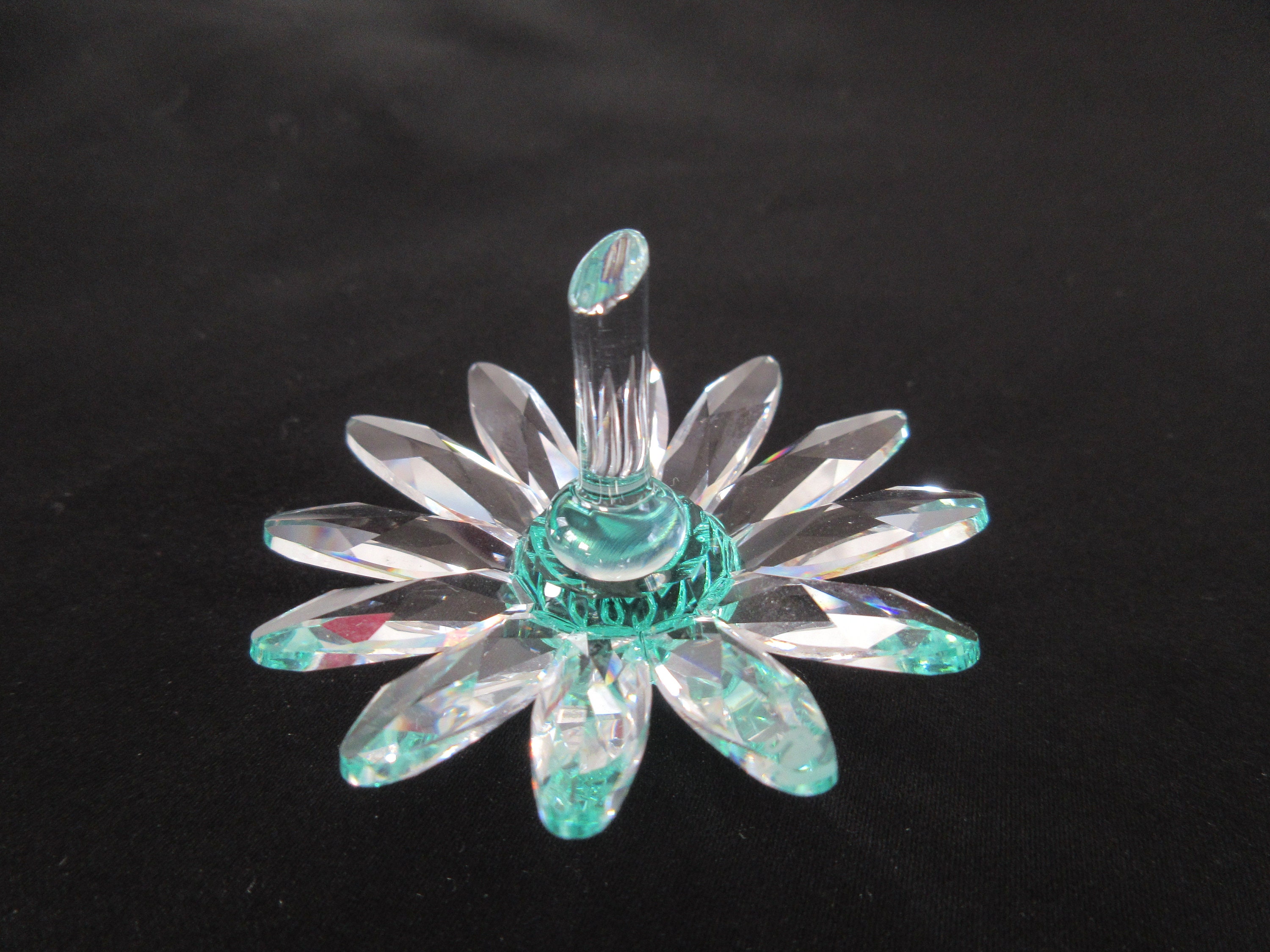 スワロフスキー SWAROVSKI Flower フラワー デイジー Swarovski Green Marguerite Daisy Flower - Etsy
