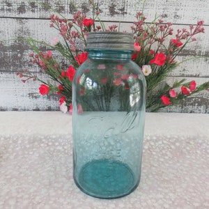 Vintage Blue Ball Perfect Einmachglas halbe Gallone - Sammlerstück Küchendekor