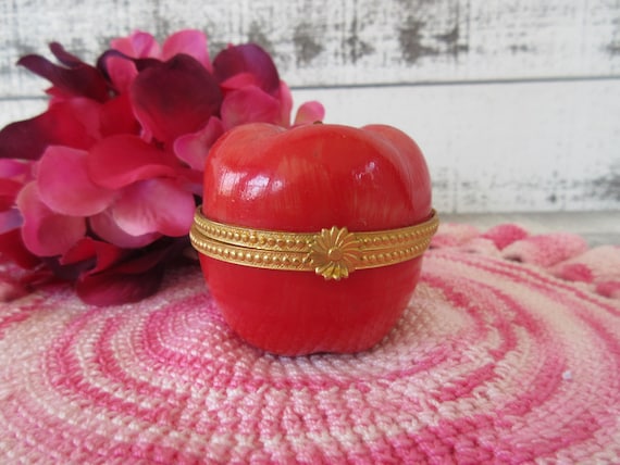 Cute Red Apple Ring Keeper - Unique Ring Holder G… - image 1