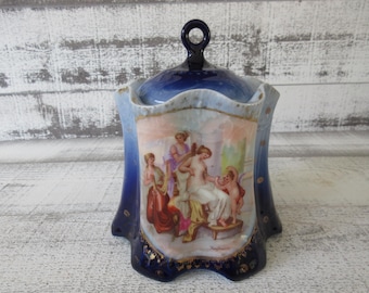 Vintage Austria Kaufmann Biscuit Jar with Beehive Mark