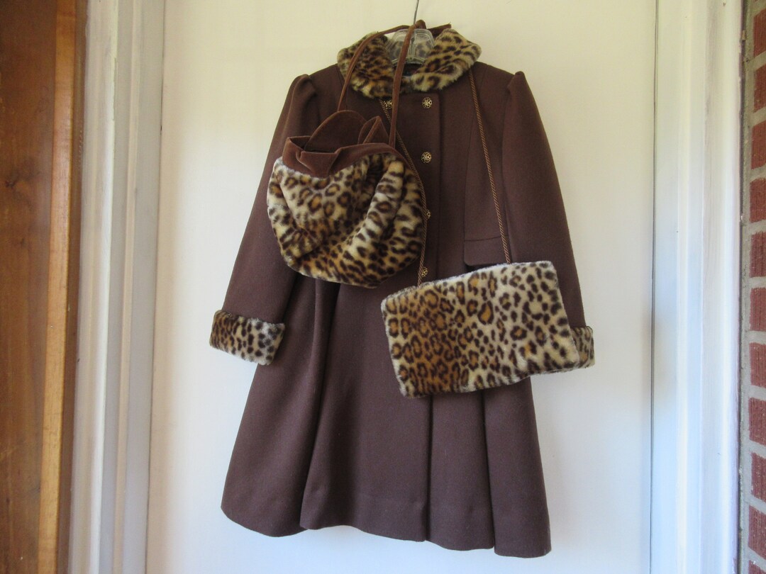 ADORABLE Child's Rothschild Dress Coat With Matching Hat and Handwarmer