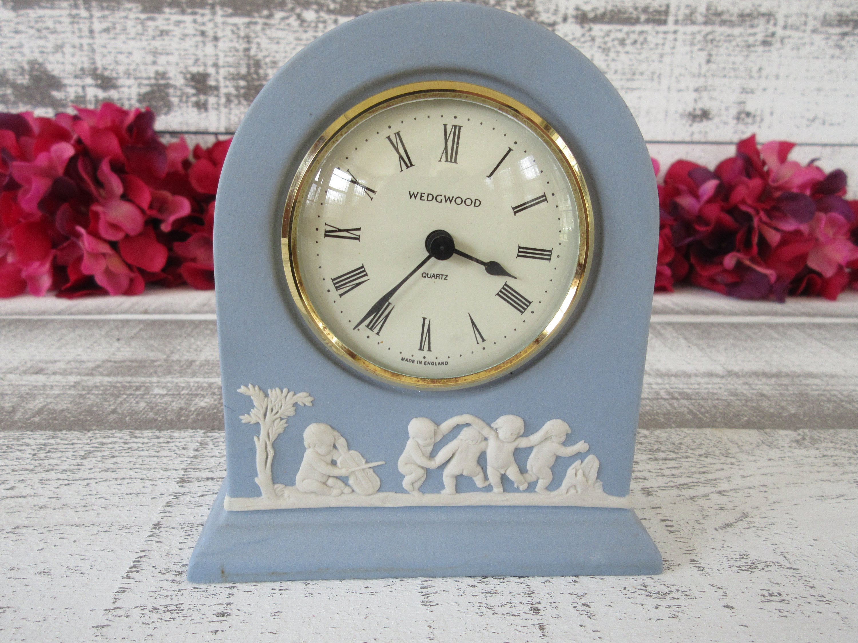 Wedgwood Ceramic Dome Mantel Clock - Timeless Beauty for Your