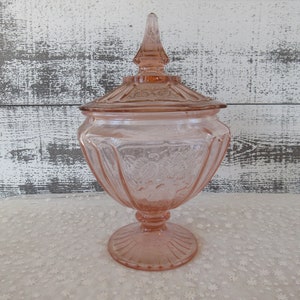 Anchor Hocking, Offene Rose Mayfair Covered Candy Dish