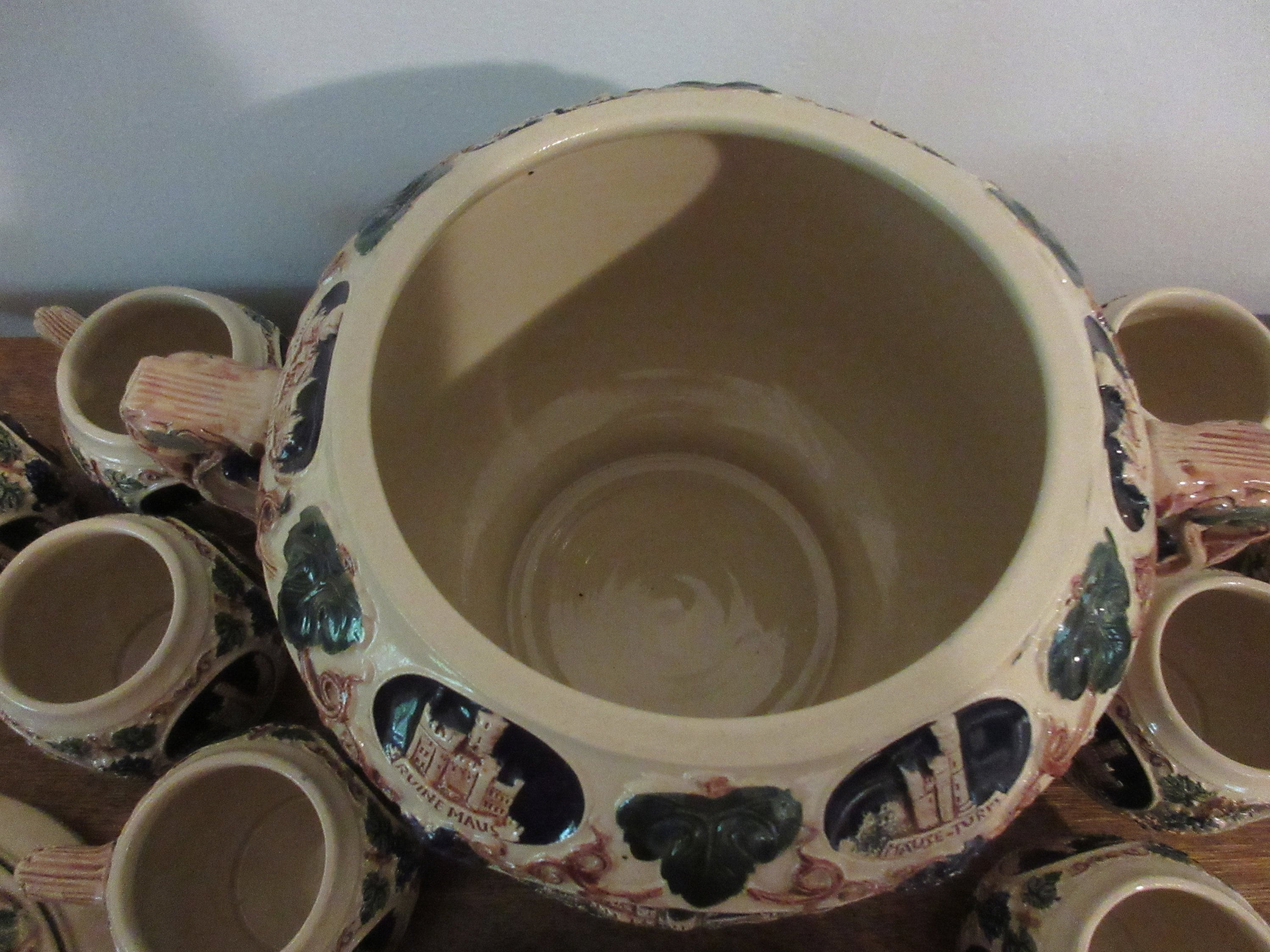 Gerz Germany Castle Stoneware Punch Bowl Set/soup Toureen - Etsy