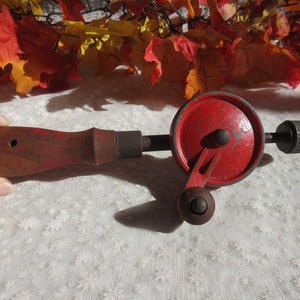 Patton Number 470297 Antique Hand Drill - Unique Woodworking Tool Collectible