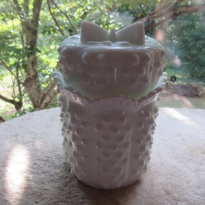 Fenton Hobnail Candy Dish Butterfly - Etsy