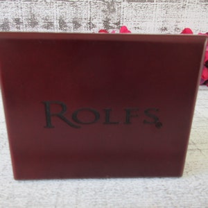 Cartera con tapa de cuero genuino Rolfs con estuche de valet: idea de regalo perfecta