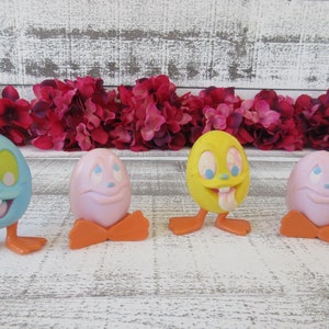 Colorful Egg-shaped Characters - Unique Hard Sponge Decor Pieces
