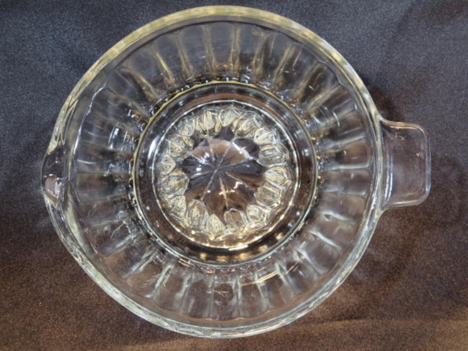 Vintage Clear Glass Juicer Reamer Fruit Juicer Ribbed on Etsy