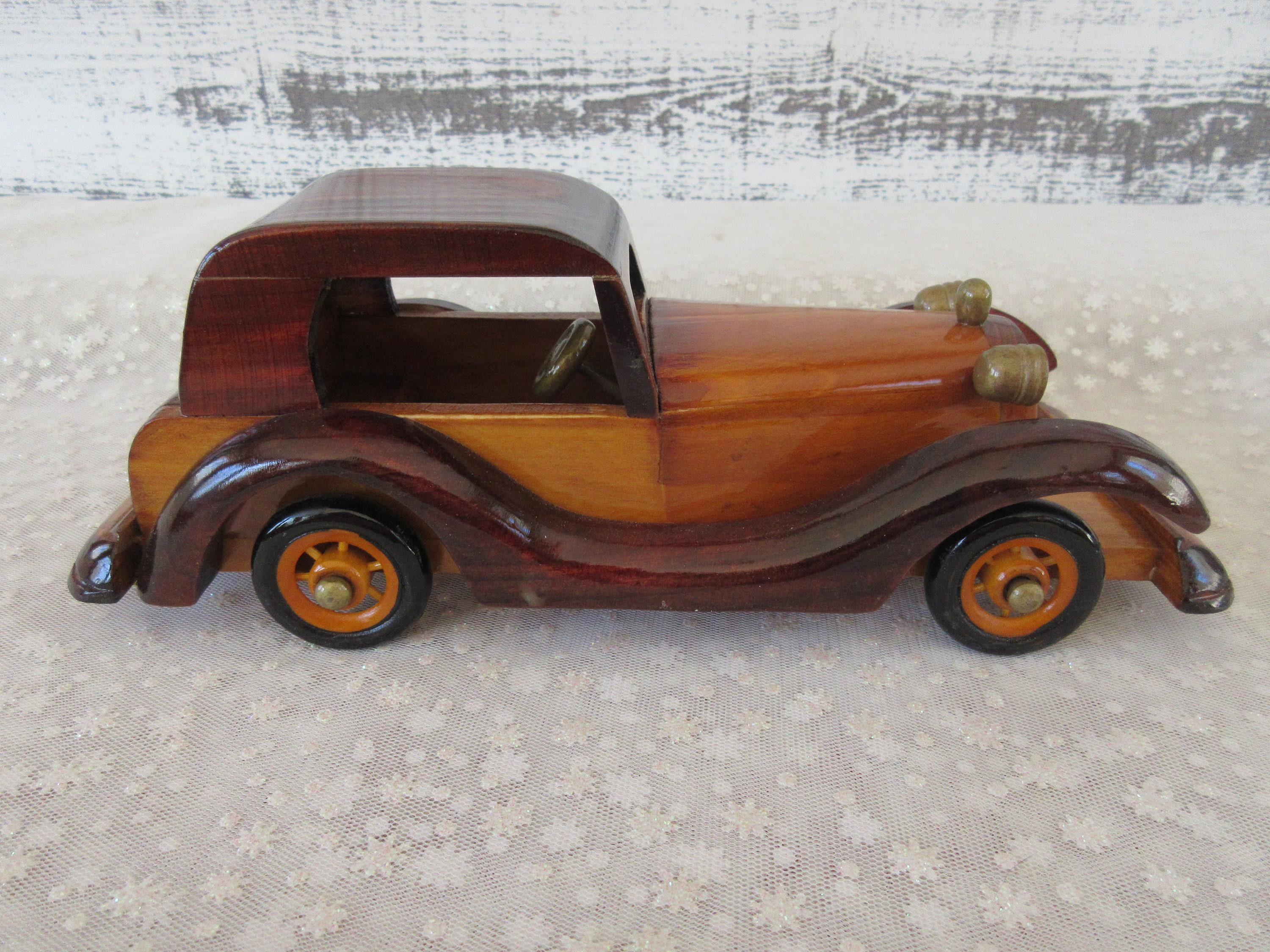 置物 WOODEN CAR Heritage Mint Road Collection 10 Inch Wooden Coupe, RC03 - Etsy Canada