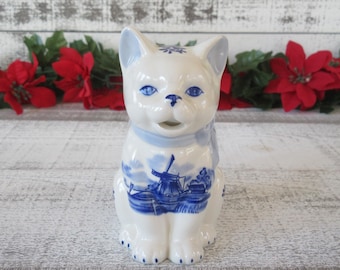 Lefton Miss Priss Kitty Cat Cookie Jar #1502 NO Lid!/ Super Cute