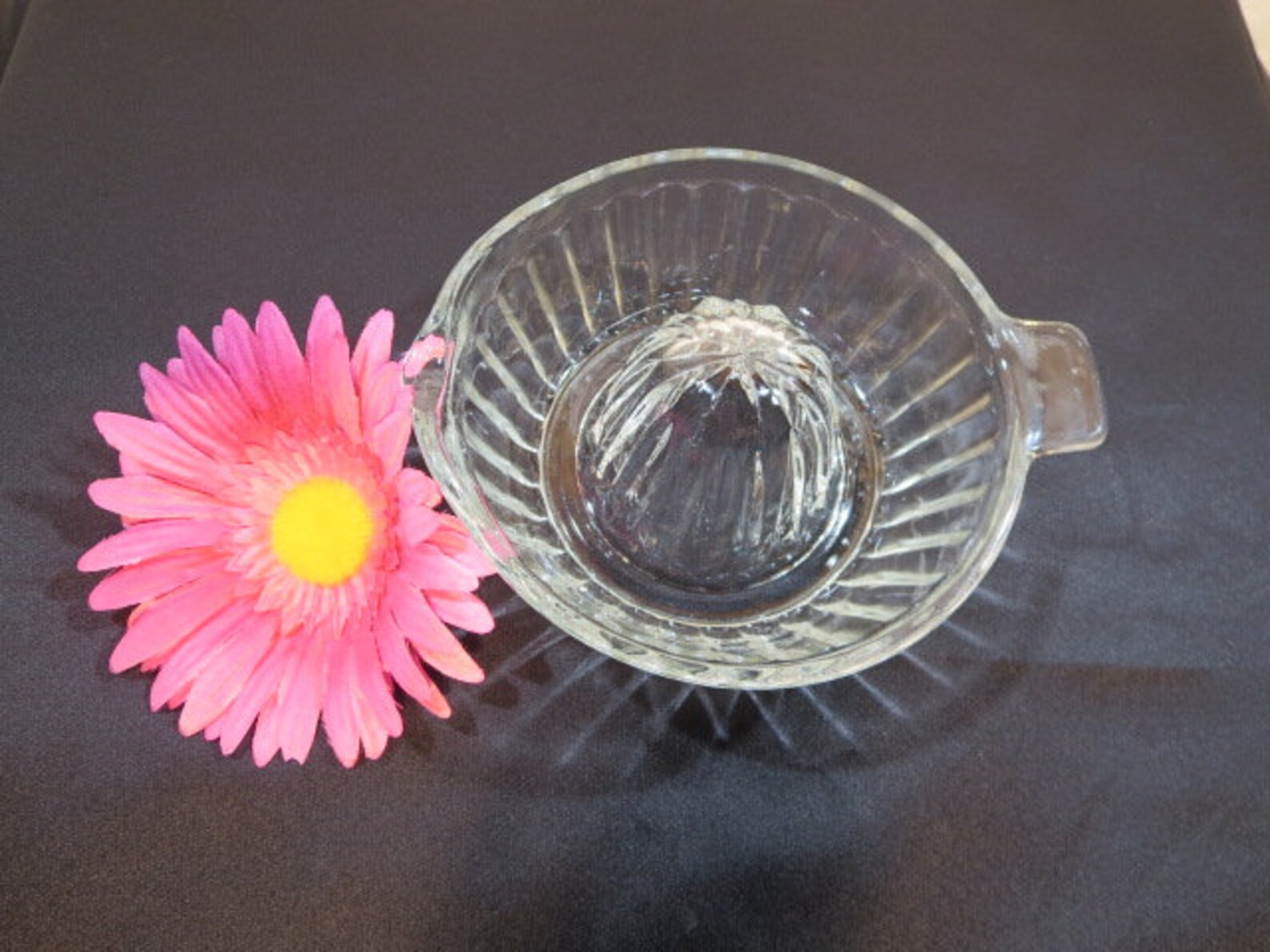Vintage Clear Glass Juicer Reamer Fruit Juicer Ribbed on Etsy