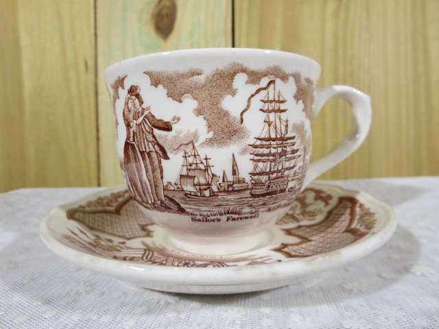 Vintage Alfred Meakin Tea Cup and Saucer, Made in England - Etsy
