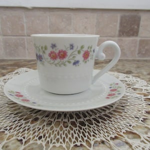 Vintage Bareuther Waldsasson Floral Tea Cup and Saucer