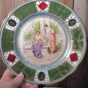 Antique MZ Vienna Austria Decorative Plate