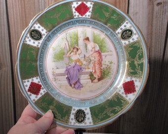 飾り皿　絵皿　オーストリア！　モーツァルト　置物 オーストリア・ウィーンのお土産プレート：モーツァルト、ランドマーク