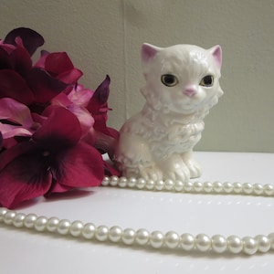 White Persian Cat, Goebel Sitting Persian Kitten