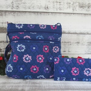 Vera Bradley Ellie Flowers Triple Hipster und Geldbörse Set - Floral Damenmode Accessoires
