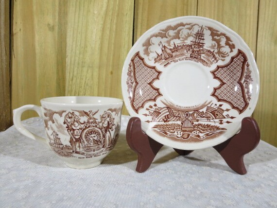 Vintage Alfred Meakin Tea Cup and Saucer, Made in England - Etsy
