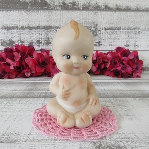 Antique-Inspired Kewpie Doll Powder Shaker - Whimsical Nursery Accent
