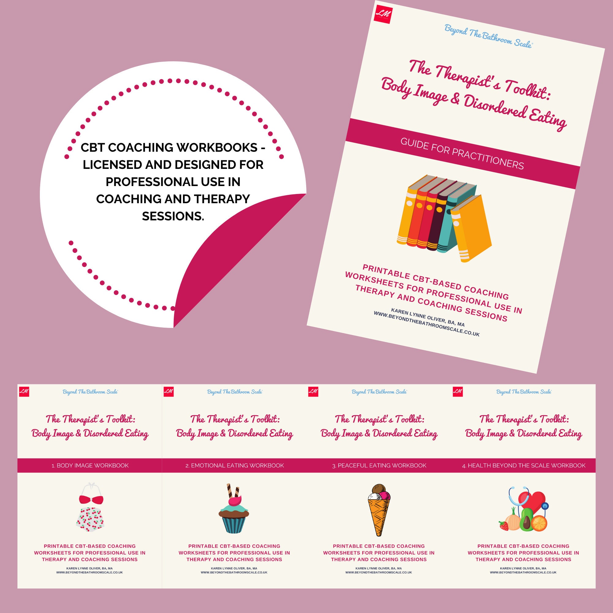 Body Image & Disordered Eating | CBT Workbooks | Digitally Fillable and ...