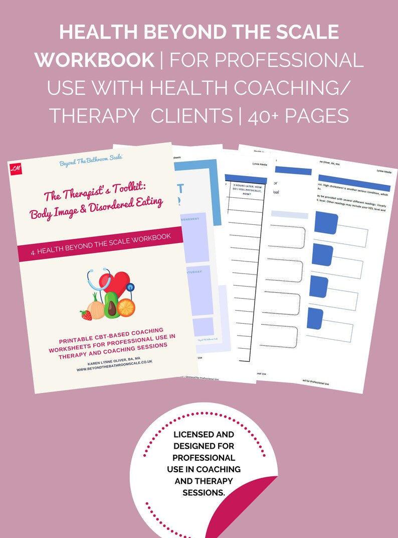 Body Image & Disordered Eating CBT Workbooks Digitally - Etsy UK