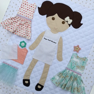 Paper Doll Blanket, The Original Paper Doll Blanket Pattern, Paper Doll Quilt, Baby Quilt, Children's Quilt, Unique Children's Gift