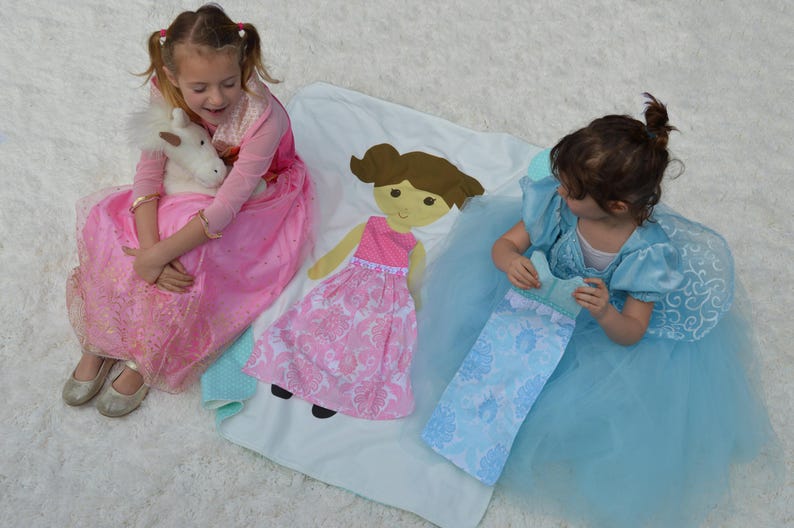 PDF Princess Dress Pattern, Digital Pattern, Paper Doll Blanket ...