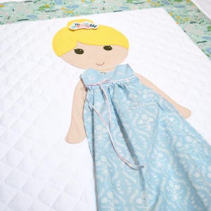 Paper Doll Blanket, The Original Paper Doll Blanket Pattern, Paper Doll Quilt, Dress Up Doll Quilt, Paper Doll Pattern Download